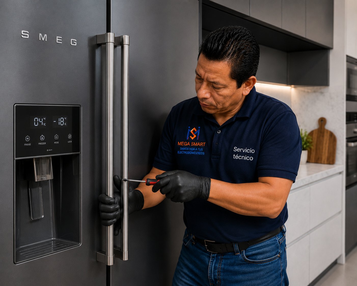 Mantenimiento y reparación de cafetera SMEG línea Italiana.