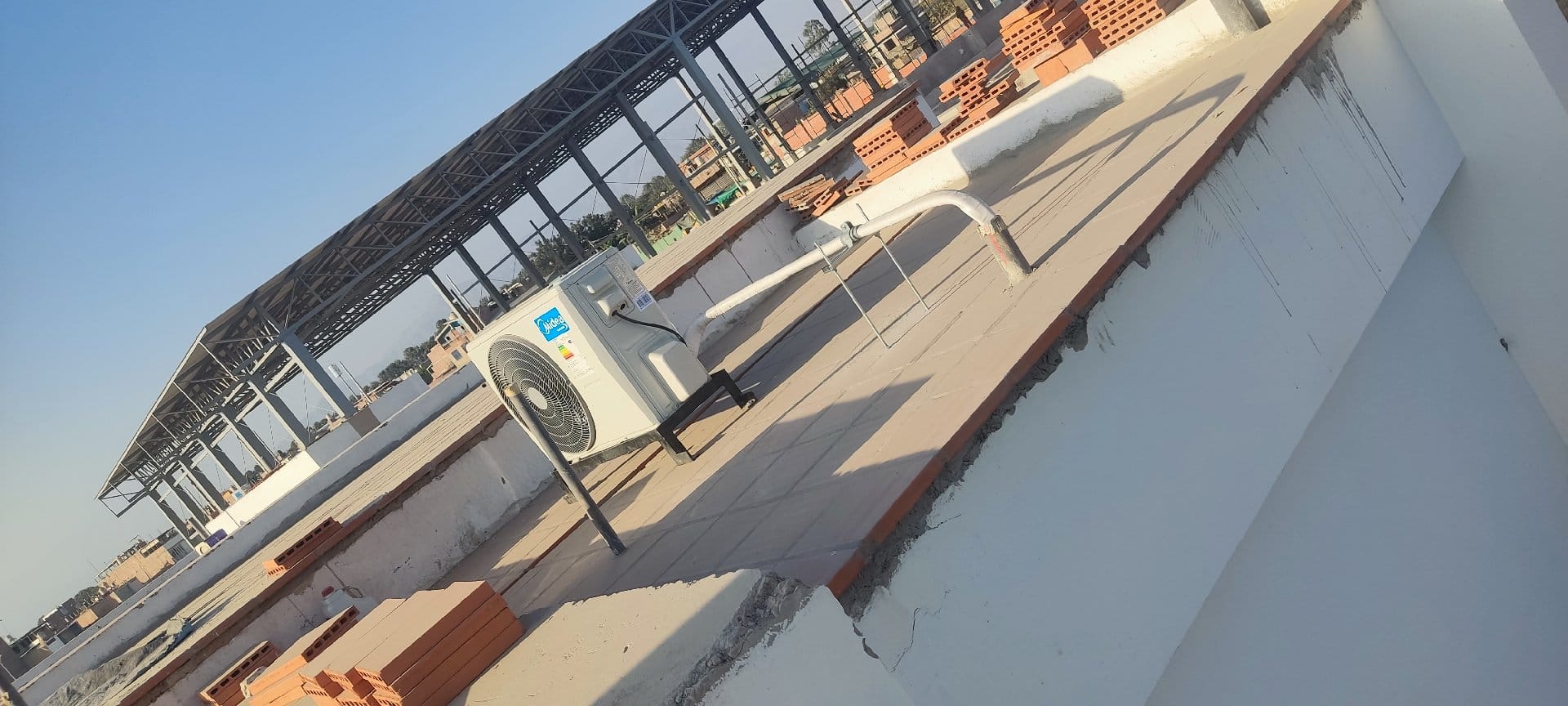 Instalación de split, trabajo completo