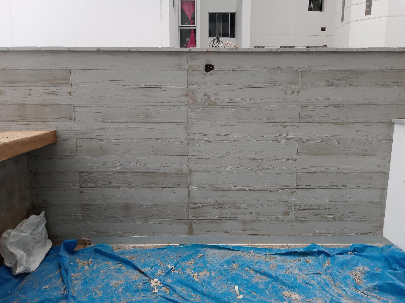 Microcemento. Imitaciones de madera