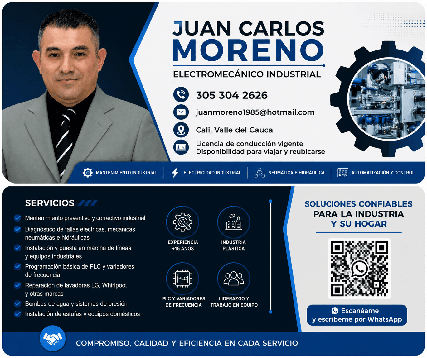 Reparaciónes eléctrica , residencial y electrodomésticos