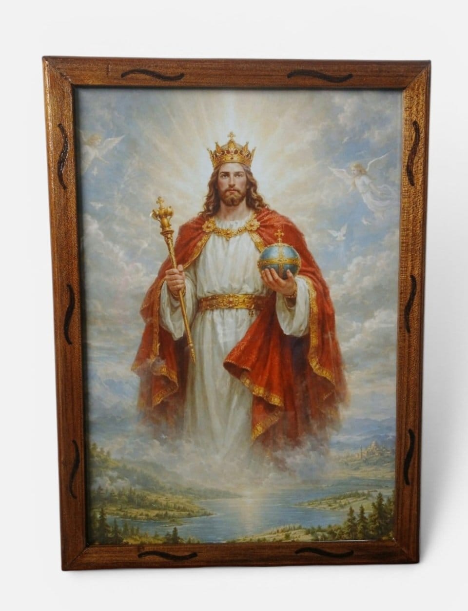 Cuadros religiosos pirograbado 2