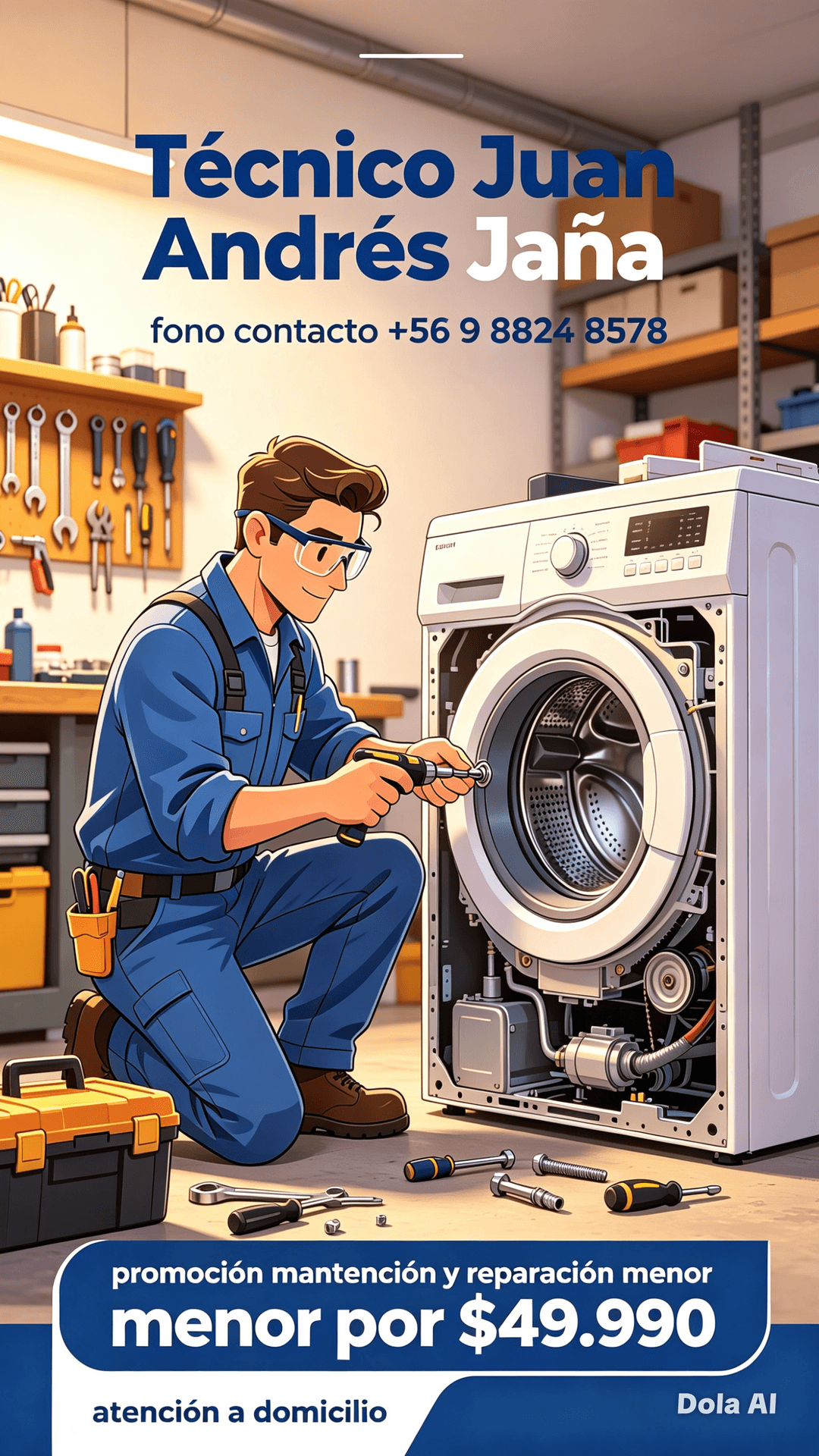 Reparo todo tipo de electrodomésticos