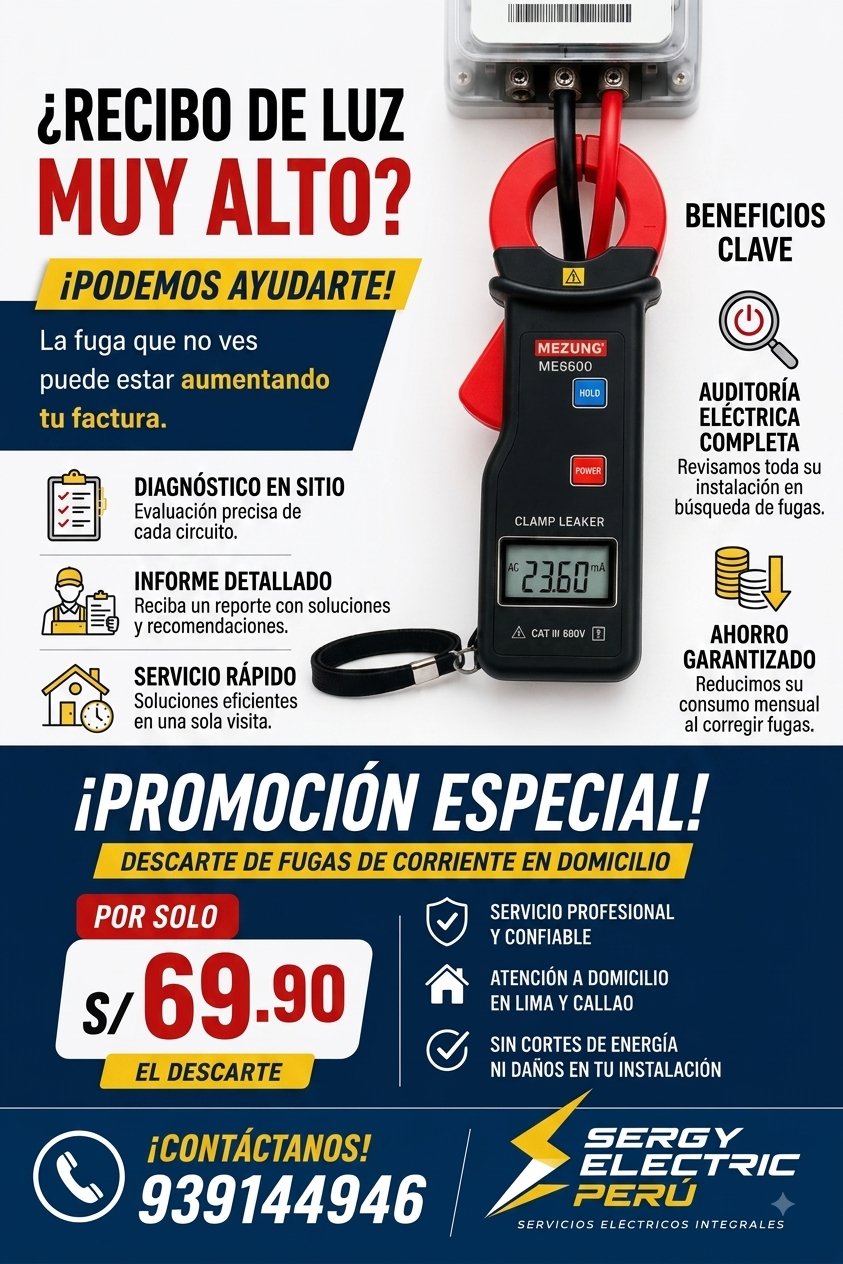 Descarte de fuga eléctrica 1
