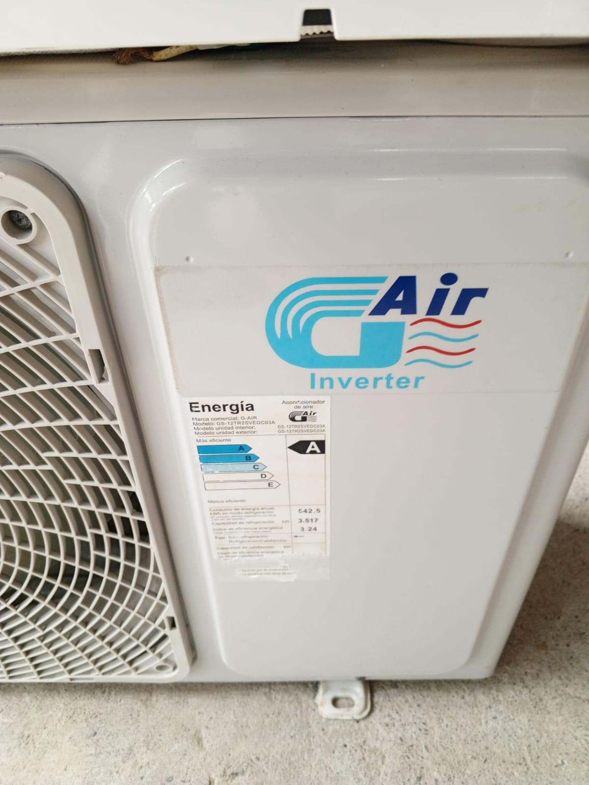 aire acondicionado inverter G air con instalación incluida garantía 1