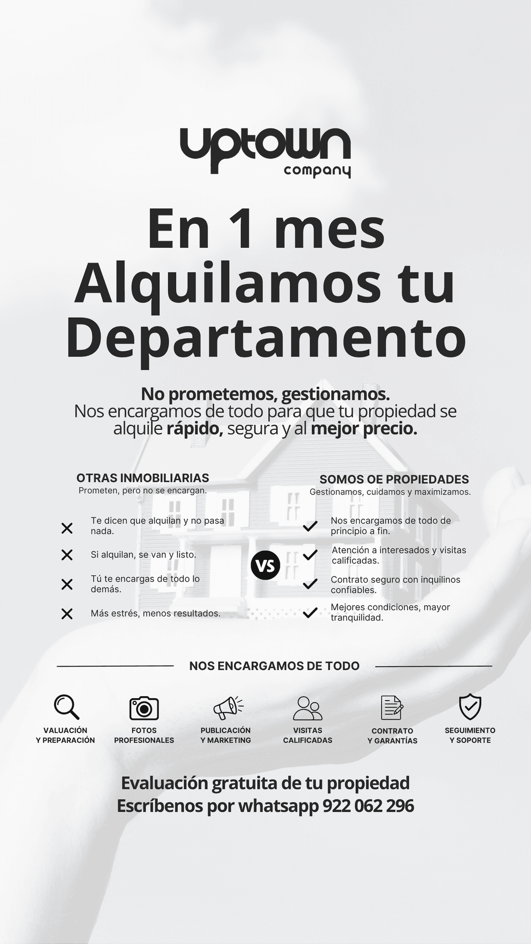 ALQUILAMOS TU DEPARTAMENTO EN 1 MES 1