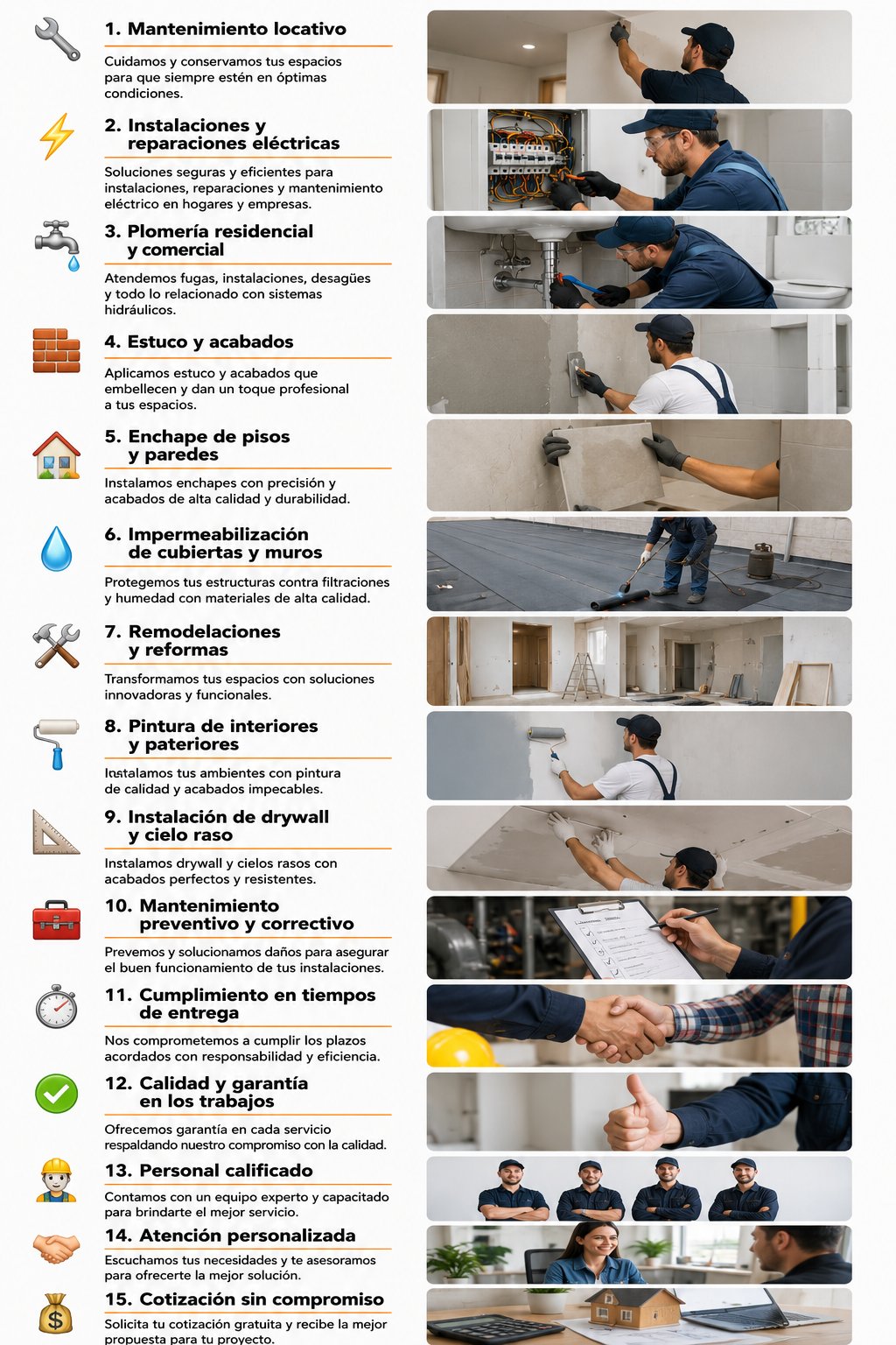 Transformamos Espacios con Calidad y Precisión