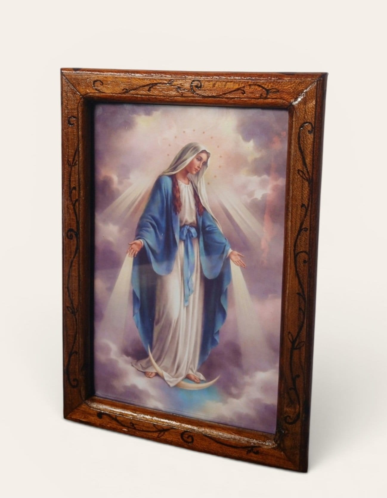 Cuadros religiosos pirograbado 1