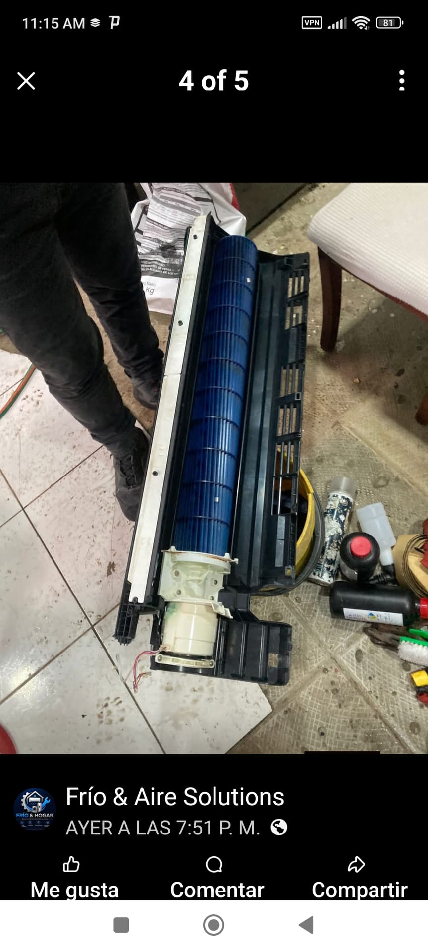 Lavadora, refrigeradora, aire acondicionado 3