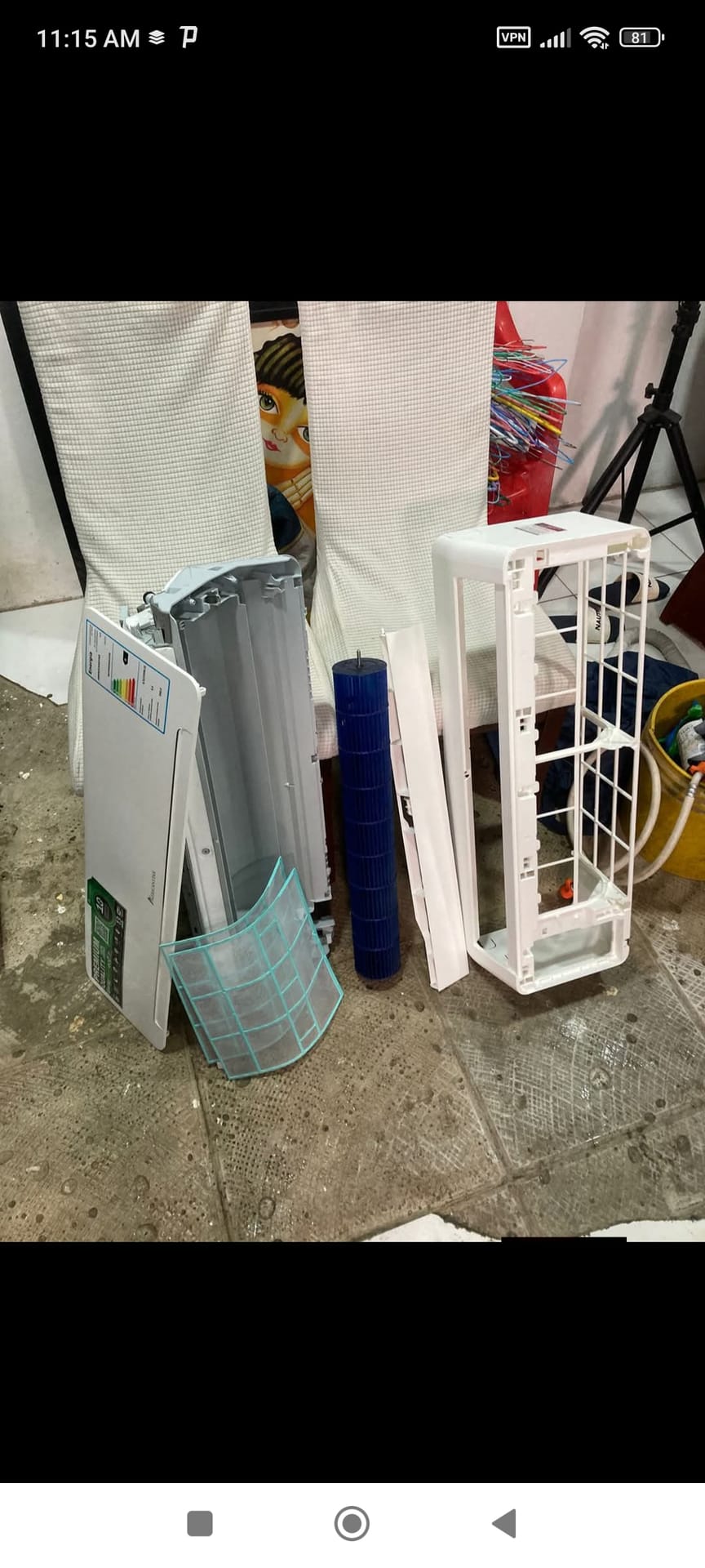 Lavadora, refrigeradora, aire acondicionado 2