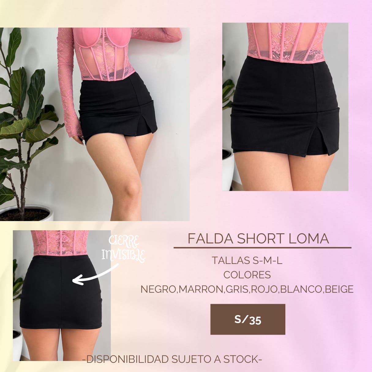Falda Short Loma 1